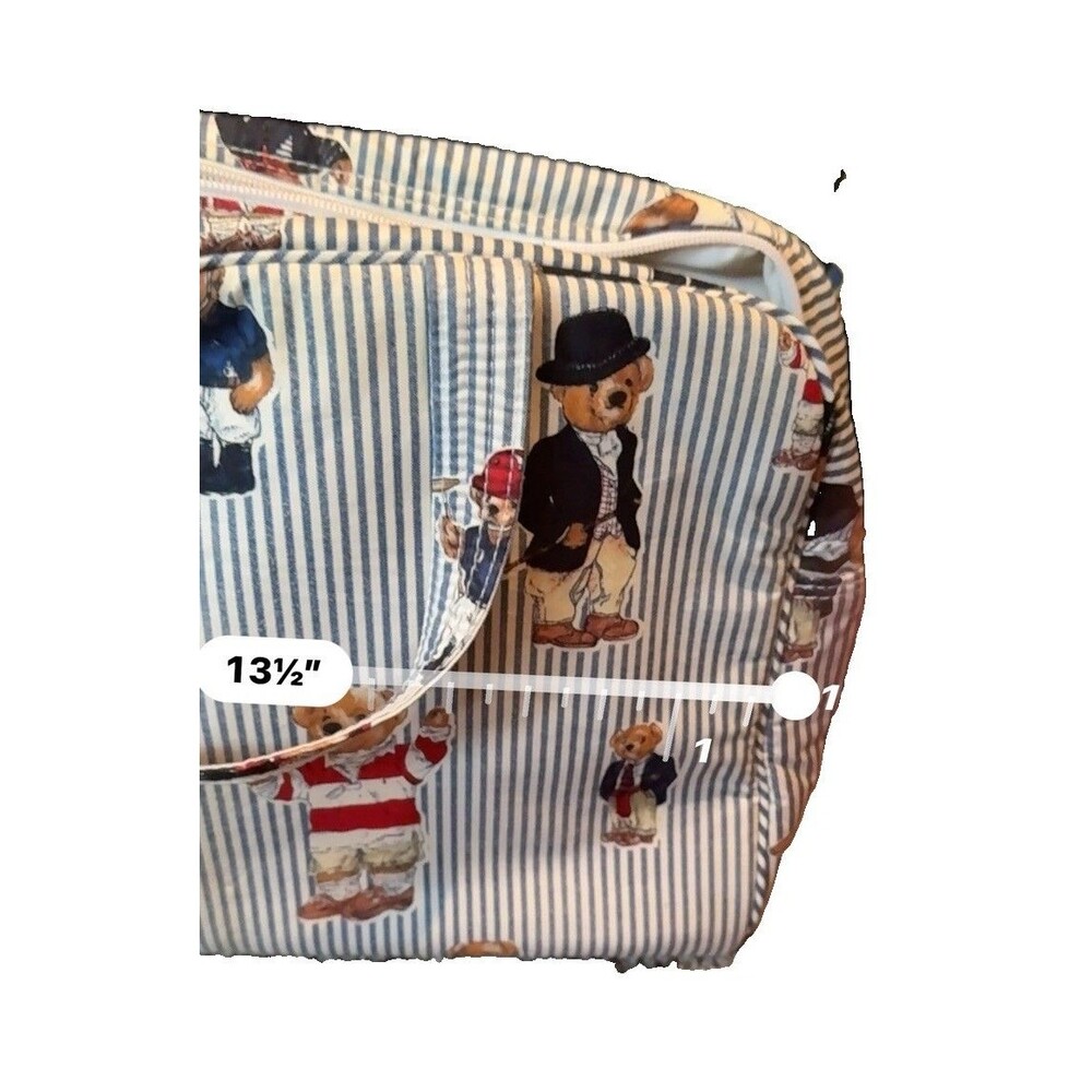 VINTAGE RALPH LAUREN BEARS TOTE, TRAVEL, OVER NIGHT, DIAPER BAG, RARE FROM 90S - Picture 15 of 15